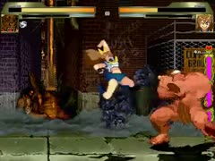 Extremely violent combat between two lusty animals